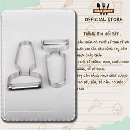 Nạo Rau Củ Quả Hai Lưỡi Cao Cấp Thép Không Gỉ siêu sắc chống rỉ sét- Dụng cụ Tiện ích nhà bếp 9