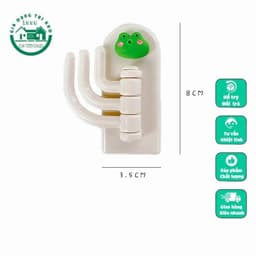 Móc Dán Tường 3 Chấu Dễ Thương, Móc Treo Đồ 3 Chấu Đa Năng Tiện Lợi Họa Tiết Dễ Thương VOICON-[NHI66] 7