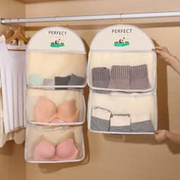 Túi Lưới Treo Đồ 3 Tầng 80x30cm Chất Liệu Cao Cấp Có Móc Treo Chắc Chắn Giúp Sắp Xếp Tủ Đồ Ngăn Nắp Tiện Lợi HĐ99 2