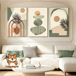 Bộ 3 Món Trang Trí Tường Phong Cách Bohemian Tối Giản Tranh In Nghệ Thuật Mới Lạ Dùng để Trang Trí Phòng Khách 1
