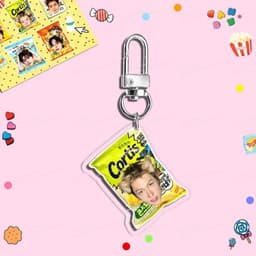 Móc khóa K-pop dễ thương, thiết kế hình mặt em bé, JUHOON, SEONGHYEON, JAMES MARTIN, phù hợp để treo trên túi xách, th 9