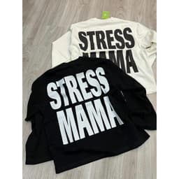 Áo Thun phông Tay Dài STRESSMAMA BIG l66 in 5D longtee boxy dáng rộng nam nữ streetwear LONGSLEEVE AM122 1