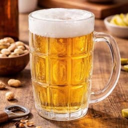Ly bia, ly trà đá thủy tinh cao cấp có tay cầm dày dặn dung tích lớn 4