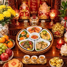 [GOCHY] Bộ Bát Đĩa Hoa Mai 5 Cánh Kèm Khay Mây 33CM Làm Mâm Cúng Bàn Thờ Thần Tài, Mâm Chè, Mâm Xôi Siêu xᶖnh, Ý Nghĩa 9