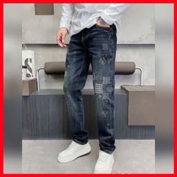 JEAN NAM GUANGZHOU,MẪU JEAN NAM HOTTREND VỚI HỌA TIẾT ĐỘC ĐÁO,LÊN FORM TÔN DÁNG,DỄ PHỐI ĐỒ QJ-8738 VIC 1