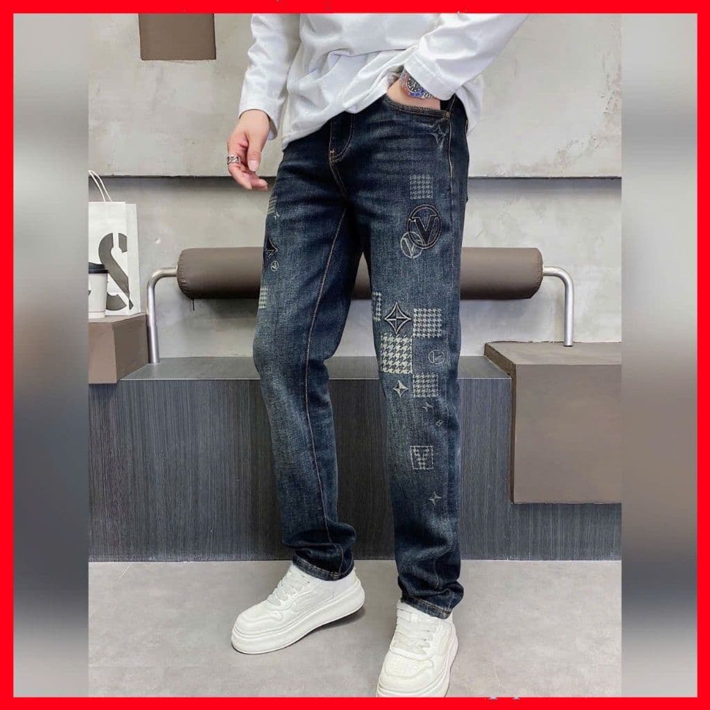 JEAN NAM GUANGZHOU,MẪU JEAN NAM HOTTREND VỚI HỌA TIẾT ĐỘC ĐÁO,LÊN FORM TÔN DÁNG,DỄ PHỐI ĐỒ QJ-8738 VIC