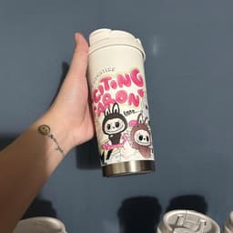 Cốc Giữ Nhiệt Hình Labubu 600ml Siêu Hot ( Tặng Phụ Kiện ) 6
