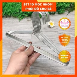 10 móc treo quần áo cho bé size 28cm đa năng tiện lợi 1