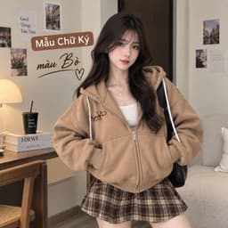 [ Rẻ Vô Địch ] Áo Khoác Hoodie Zip Nỉ Tàu Unisex Thời Trang Thêu Chữ MARPU - cahng3158 2