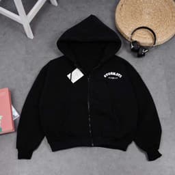 [ RẺ VÔ ĐỊCH ] Áo Khoác Nỉ Hoodie Zip In Nổi  Form Freesize Nam Nữ Chất Nỉ Bông lô gô lá cờ HS 8