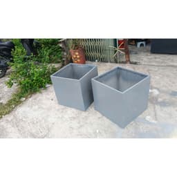 ( D30×R30×C30 ) chậu nhựa composite vuông . chậu trồng cây ban công sân vườn siêu nhẹ siêu bền 1