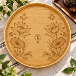Bộ bát đĩa cúng gia tiên hoa mặt trời  thương hiệu gochy gốm sứ cao cấp - Họa tiết hoa thủy tiên 5