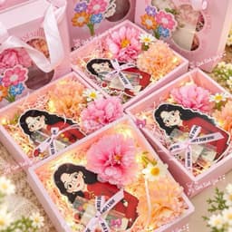 (Tặng đèn và thiệp) Set Hoa 20-11 tặng thầy cô Kèm ống phôi đựng tiền tặng Thầy Cô - Quà Tặng ý nghĩa hoa cúc tri ân 2