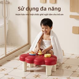 Ghế Kê Chân Bồn Cầu - Ghế Đi Vệ Sinh Bằng Nhựa PP Chống Trượt Cho Người Lớn & Trẻ Em (42x24x15cm) 4