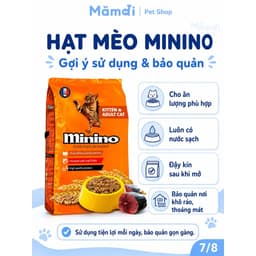 Hạt Minino Tuna Vị Cá Ngừ Cho Mèo | 1.3kg , Protein 28% & Taurine 2