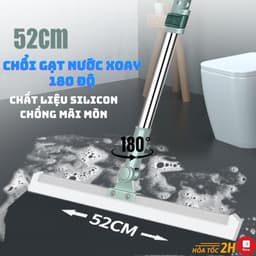 Chổi chà sàn nhà vệ sinh, Cây gạt nước, quét nhà tắm thông minh xoay 360 độ VOICON-[DA66] 5