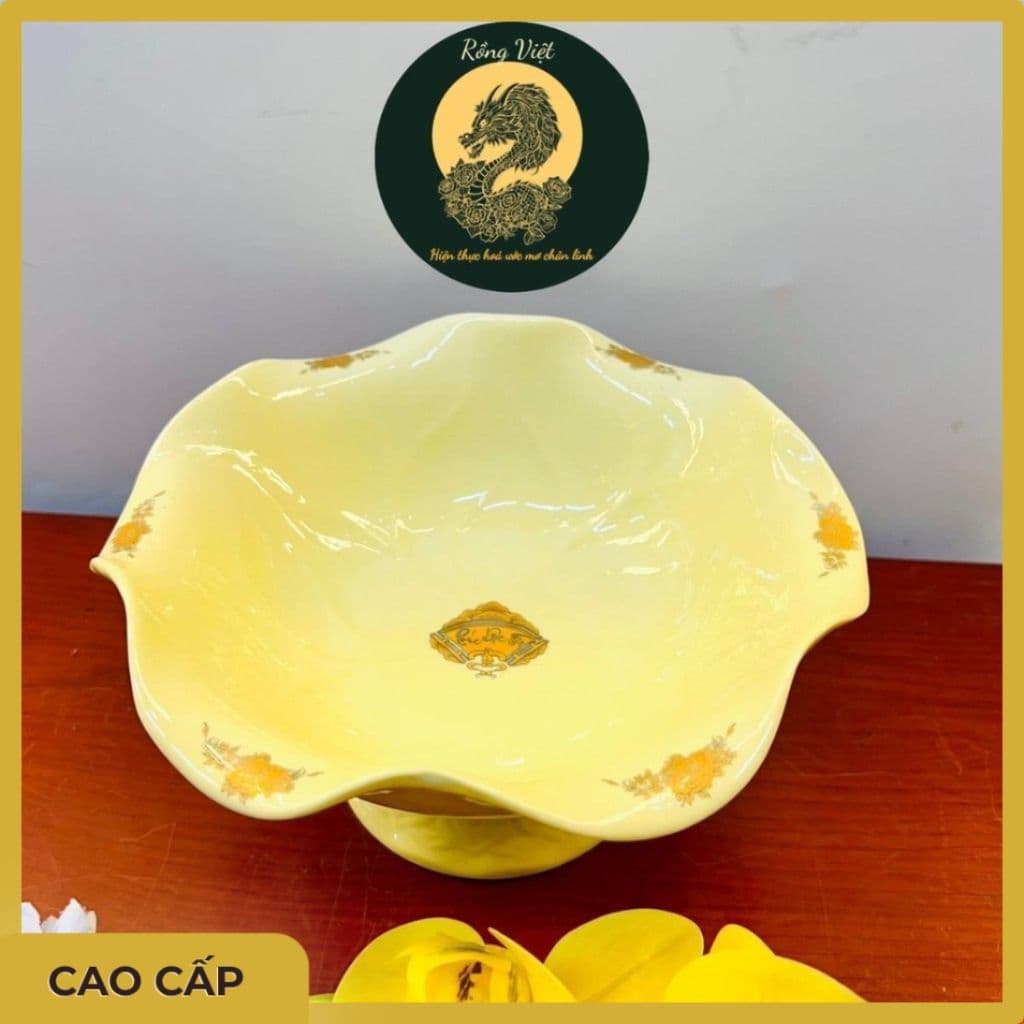 Bát thả hoa Rồng Việt, Bát minh đường tụ thủy gốm sứ cao cấp, đẹp và độc đáo cho không gian sống.