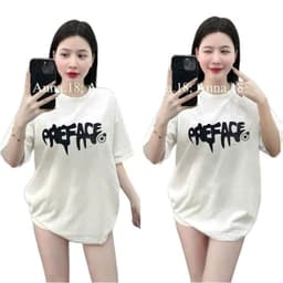 [ Áo Thun MỎNG ] Áo thun cotton nữ Bình Dân cổ tròn vải mỏng nhẹ hình 3 ngôi sao chữ chảy -thoitrangthubio98 3