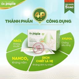 [CHÍNH HÃNG] Gạc Rơ Lưỡi Dr Papie Vệ Sinh Răng Miệng Cho Bé Chính Hãng, hộp 30 gói 7