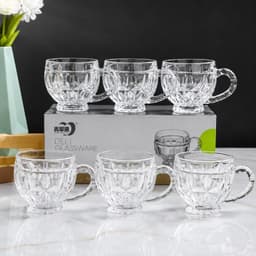 Bộ Bình Cốc Thủy Tinh Cao Cấp Có Quai Cầm – Bình Dung Tích Lớn Kèm 6 Cốc, Bộ Bình Nước Để Bàn Sang Trọng 4