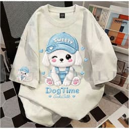 Áo Phông nữ Form rộng tay lỡ  chất cotton su-  sun time  mã tổng hợp M023 - thulinshop99 4