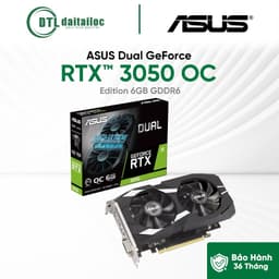 Card màn hình VGA ASUS Dual GeForce RTX™ 3050 OC Edition 6GB GDDR6 | Chính Hãng | Bảo hành 36 tháng 1
