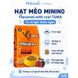 Hạt Minino Tuna Vị Cá Ngừ Cho Mèo | 1.3kg , Protein 28% & Taurine 7