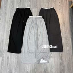 < Rẻ Vô Địch > Quần Suông Nỉ Nữ Màu Trơn Basic Dáng Rộng,Quần Nỉ da cá Cao Cấp Hottrend 6