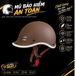 [ĐẠT CHUẨN AN TOÀN] Mũ Bảo Hiểm Cá Heo Cao Cấp Nửa Đầu Nam Nữ Hot Trend Size người lớn 1