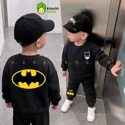 [10-29kg] Bộ Thu Đông Vải Nỉ 2 Da Cao Cấp Cho Bé Trai Dày Mịn Ấm KIMCHIBABY Họa Tiết Siêu Anh Hùng Người Nhện BN601 5