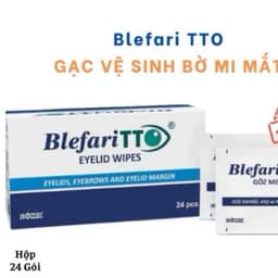 Blefari TTO® SWAB  (Hộp 24gói) Miếng gạc lau vệ sinh bờ mi mắt,tẩy trang mắt <BUNBUN SHOP 4