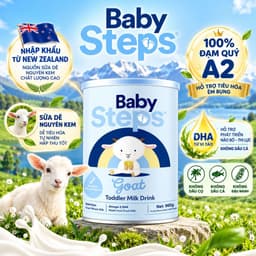 [Date 2028] Sữa Dê Baby Steps Goat New Zealand Cho Bé Từ Sơ Sinh (Lon 900g) 3