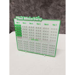 THỜI KHÓA BIỂU IN 3D ĐỒNG BỘ MÀU THEO YÊU CẦU - MÊ 3D 3