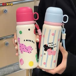 Bình Giữ Nhiệt Dễ Thương Hình Mèo Có Kèm Nắp Làm Cốc 550ML 1