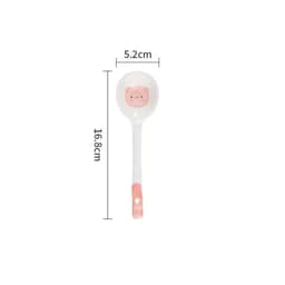 Set Bát Đĩa 8 MónChất Liệu  Gốm Sứ họa tiết Heo Hồng - Set Quà Tặng ý nghĩa cho bé yêu 3