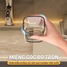 Hộp pet đựng bàn chải đánh răng trong suốt 2 in 1 chống bụi 4