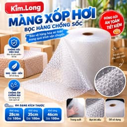 Xốp Chống Sốc Xốp Khí Nổ Đóng Gói Bảo Vệ Sản Phẩm 28x35x46cm, dài 100m  : 2