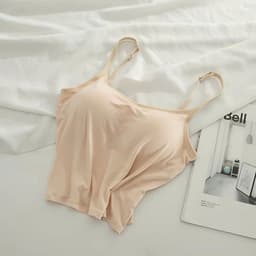 < Kèm Đệm Mút  > Áo 2 Dây Đệm Mút Ngực Co Giãn, Dây Điều Chỉnh quảng châu nơ xinh đẹp -LADYER 3