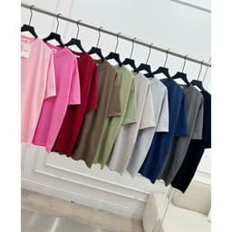 Áo phông nữ basic tay lỡ rộng rãi thời trang có hình thêu ngựa - unisex99 - Mở bán đặc biệt! 5