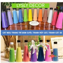 Cát Màu Trang Trí Đám Cưới: Tranh Rót Cát và Tranh Cát 3D Độc Đáo cho Ngày Cưới! 1