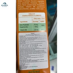Lipozinc- Kẽm hữu cơ Giúp Bé Ăn Ngon, Tăng Cường Sức Đề Kháng (siro và nhỏ giọt) 5