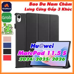 Bao Da MTB Hua.Wei MatePad 11.5 S 2024/2025/2026 Gấp 3 Khúc Lưng Cứng Có Nam Châm 1