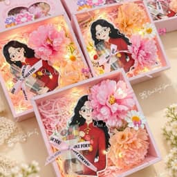 (Tặng đèn và thiệp) Set Hoa 20-11 tặng thầy cô Kèm ống phôi đựng tiền tặng Thầy Cô - Quà Tặng ý nghĩa hoa cúc tri ân 4