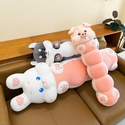 Gối mềm gối ôm Caterpillar Rabbit Piggy ngủ gối dài chuyên dụng -MIU GẤU XINH 2