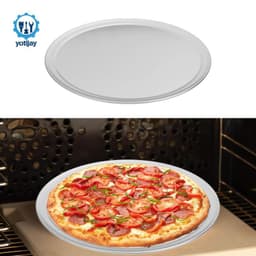 Khay nướng tròn cho Pizza Tấm chống dính hợp kim nhôm hạng nặng để sử dụng trong lò nướng 3