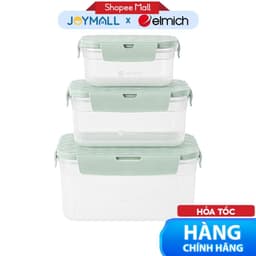 Bộ 3 Hộp Nhựa Elmich EL4008 Dung Tích 600ml 1200ml 2200ml - Hàng Chính hãng - JoyMall 1