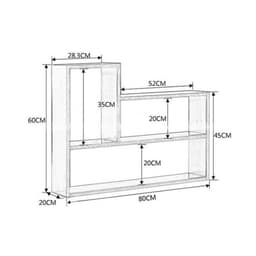 Kệ giá sách treo tường chữ L nhiều màu tuỳ chọn gỗ mdf 17ly LUX11 4