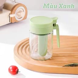 Lọ đựnġ Gia Vị Boro – Hũ đựnġ Muối Đường Thủy Tinh Có Tay Cầm Có Thìa Để Ngăn Riêng Chống Ẩm VOICON-[PM66] 4
