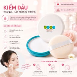 Phấn Nén Shiseido Baby Pressed Powder 50g Nội Địa Nhật -  Phấn Rôm Cho Bé - Phấn Kiềm Dầu Cho Mẹ 3