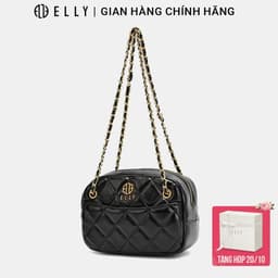 [Tặng hộp 20.10] Túi Đeo Chéo Nữ ELLY EL421 Túi Xách Đeo Vai Da Tổng Hợp Cao Cấp Thời Trang Thanh Lịch 1